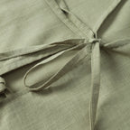 Casual Solid Lace Up Women Blouse Deep V-neck Long Sleeve Loose Female Shirt 2025 Spring Summer New Fashion Sweet Ladies Blouses