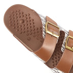 Women's Sandals Fashion Simple Beach Shoes Summer Ladies Outdoor Slippers Low Heel Massage Insole Comfortable