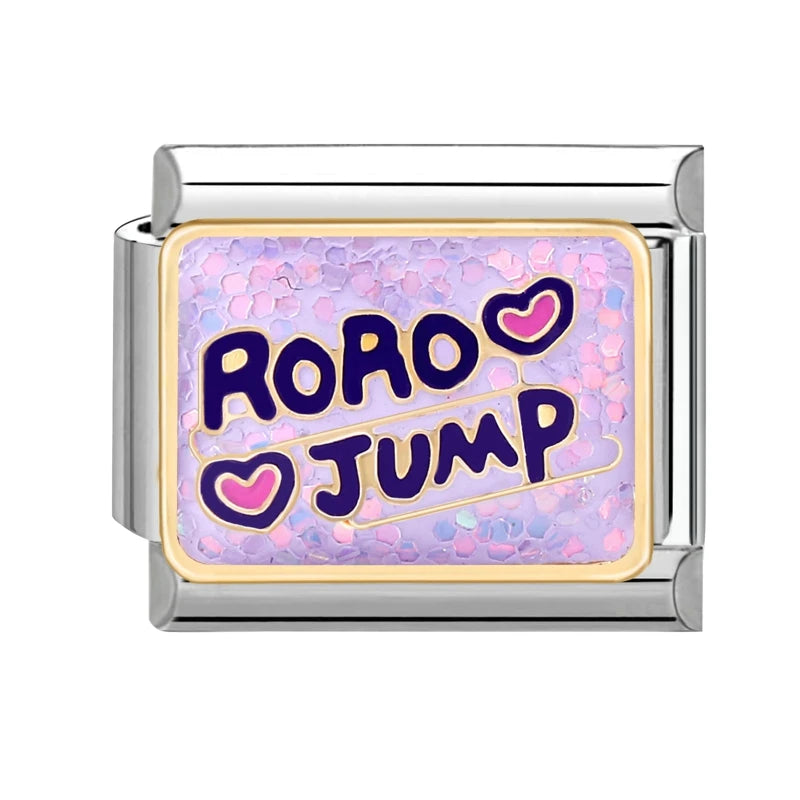 Y2K Charm Cherry Blessings Skirt Balloon Italian Charm Links Fit 9mm Bracelet Stainless Steel DIY Jewelry Making Birthday Gift