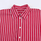 Women's shirt new striped silk loose shirt autumn fashion design women's casual top