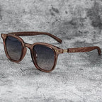 Trendy Retro Wood Grain Sunglasses Polarized UV Protection for Men Women Perfect for Cycling Outdoor Street Photography