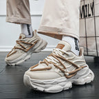 Fashion Shoes For Men White Sneakers Male Platform Walking Shoes Punk Lace Up Outdoor Men’s Outdoor Breathable Sneakers