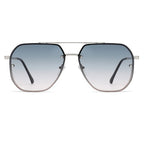 2023 Luxury Sunglasses For Men Women Brand Metal Big Frame Glasses Ladies UV400 Blue Black Sunglass Male Female Eyewear