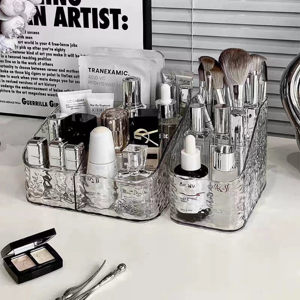 Cosmetic Organizer For Vanity Makeup Organizer Clear Acrylic Cosmetic Storage Box Perfume Holder Skincare Organiser For Lipstick