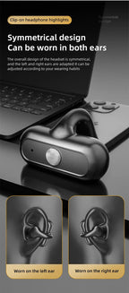 2023 New Wireless Audio Headphones, TWS Microphone, Invisible, Sports, Mini, Stereo, Mono, Ear Hanger, Music, Only One Headset