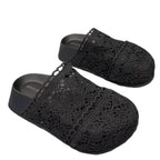 Flats Women Slippers Casual Platform Shoes Fashion Cozy Walking Shoes Woman Sandals 2025 Trend Brand Slingback Female Zapatillas