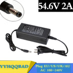 54.6V 2A  charger for 48V li-ion Battery charger DC Socket/connector for 48V 13S Lithium Ebike battery