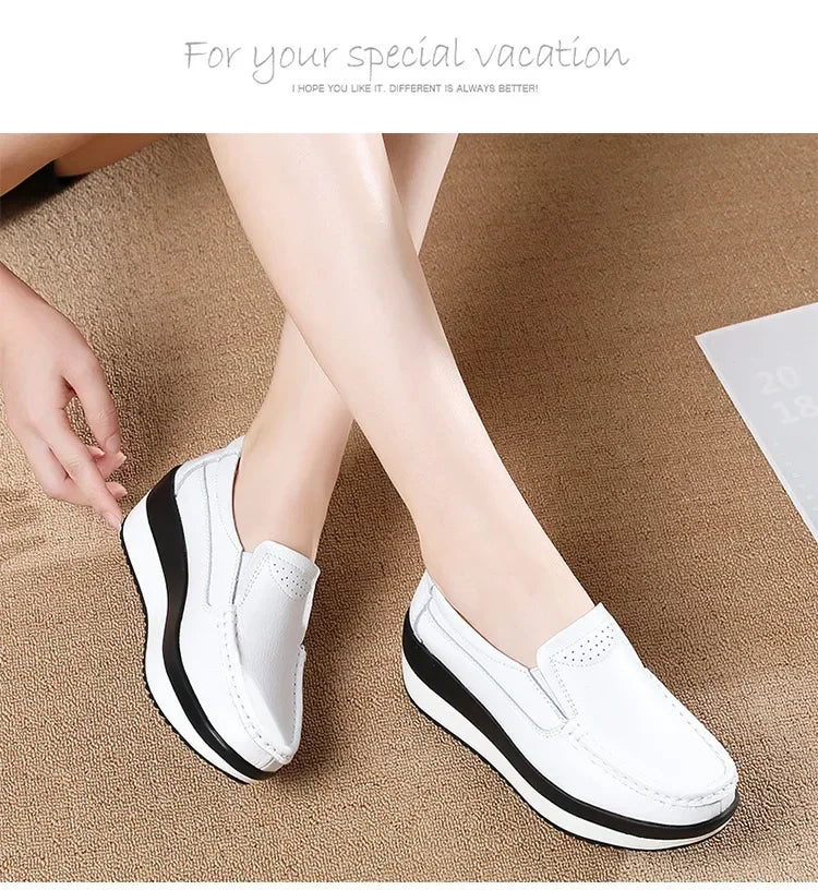 Women Flats Platform Shoes Print Hollow Sandals  Spring Summer Casual Walking Shoes Designer New Wedge Breathable Sneakers
