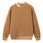 Winter Fashion Trend Outdoor Round Neck Pullover Knitted Sweater Comfortable Versatile Windproof Breathable and Warm Sweater