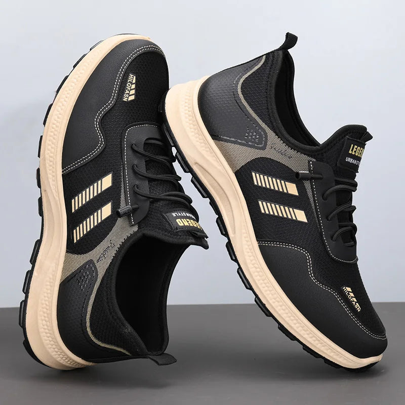 Flat Shoes for Men, Non-Slip Soft Soles, Comfortable Dad Shoes for Middle-Aged and Elderly People, Walking Shoes for Men, Spring and Autum New Casual Shoes