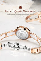 OLEVS 5872 Woman Watches Imported Japan Quartz Movement Waterproof Watch for Women Elegant Ceramic Strap Ladies Wristwatch Gifts