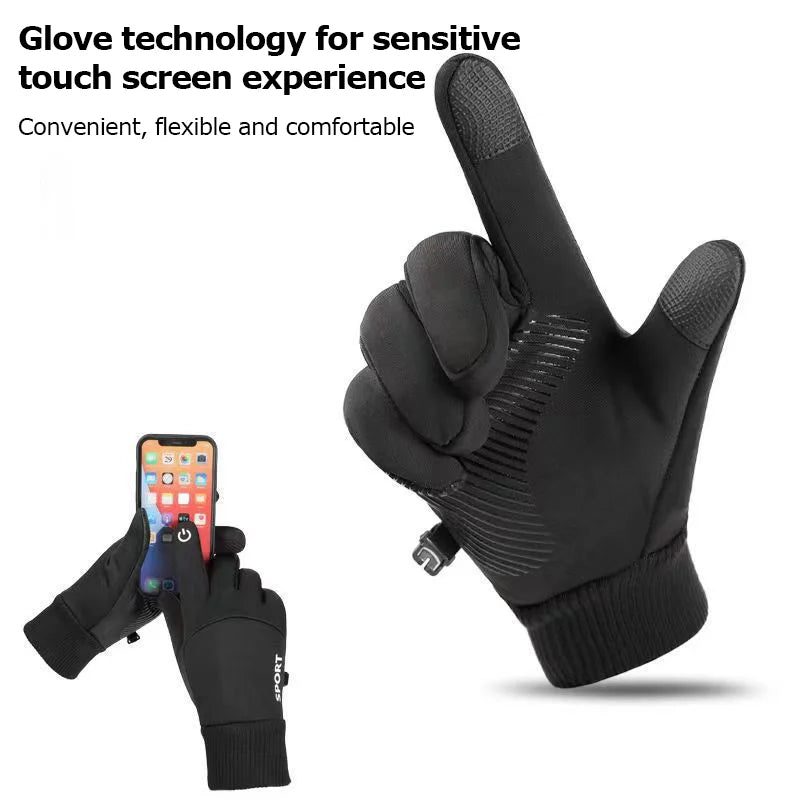 Winter Gloves Men Women Touch Screen Warm Gloves Water Resistant Windproof Thermal Gloves for Driving Running Ski riding