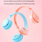 Headphones Kids Wireless Bluetooth Earphones Stereo Foldable Helmets Music Gaming Headsets Over-ear Headphones for Android ios
