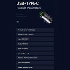 3.1A Fast Car Chargers USB PD Type C QC 3.0 Outlet Adapter Fast Charging For 12V 24V Car Truck Boat RV Motorcycle 12V/24V