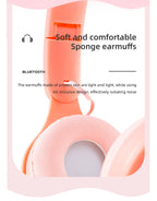 Headphones Kids Wireless Bluetooth Earphones Stereo Foldable Helmets Music Gaming Headsets Over-ear Headphones for Android ios