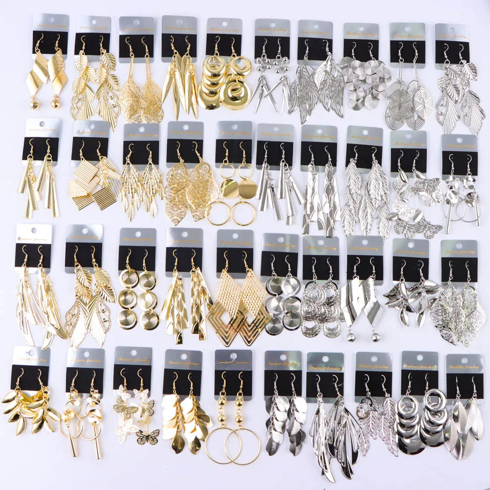 10Pairs/Lot Fashionable Women's Stainless Steel Earrings, Daily Jewelry Accessories Gifted To Friends, Randomly Shipped