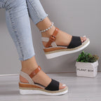 Summer Woman Sandals Shoes Soft Shoes Woman Elegant Sandals Woman Wedge Ladies Shoes Party Footwear Female Women Sandal