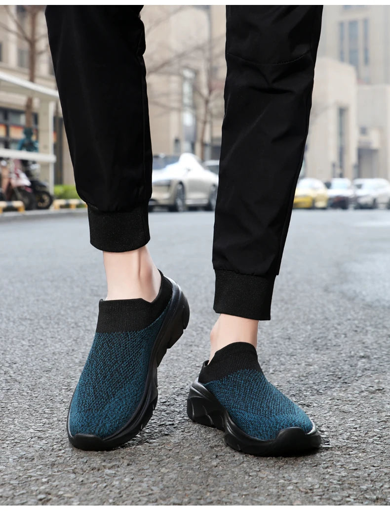 Men Slippers New Summer Breathable Home Indoor Slippers Men Thick Bottom Slides Fashion Walking Shoes Men chanclas de hombre