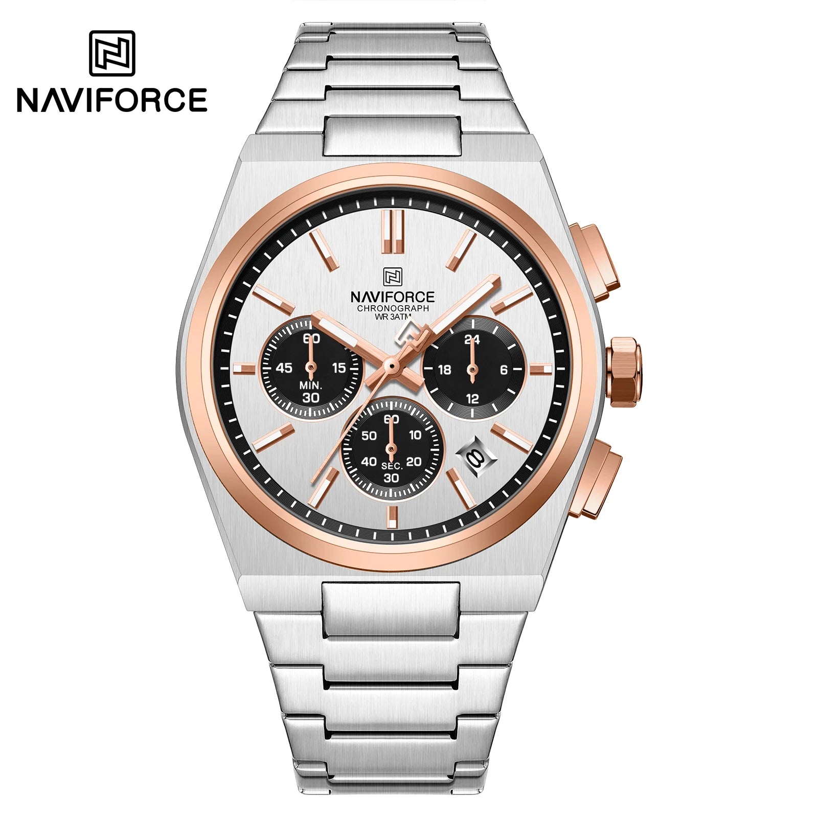 NAVIFORCE Luxury Couple Watches Set - Men's And Women's Fashion Quartz Wristwatches Waterproof Stainless Steel 2025 New Arrival