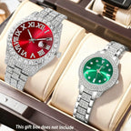 Couple Watches, 2-Piece Set Luxury Watch Set Classic Minimalist Large Dial Casual Versatile Quartz Watch Combo Set Holiday Gift