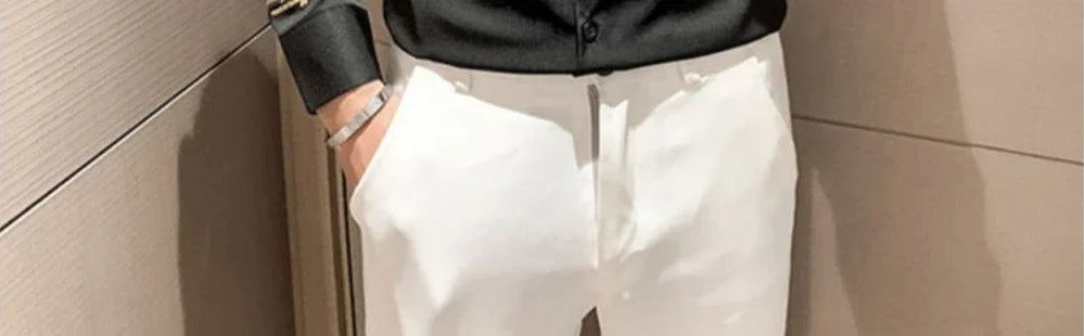 Shirts For Men Long Sleeve Embroidery White Man Shirt Social Cheap Things With Vintage Sleeves Slim Fit Sale Fashion 2025