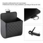 Car Phone Holder Mount Air Vent Hanging Storage Box Car Mobile Phone Bag PU Leather Glasses Organizer Support in Car Accessories