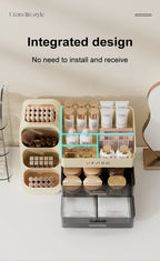 Cosmetics storage box Home dressing table advanced sense large capacity lipstick skin care multifunctional points Shelf