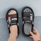 2025 New Men's Massage Slippers Indoor Outdoor Sandals Beach Comfortable Soft Slides Clogs Casual Shoes Men Women Home Slippers