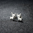 1 Pair New Arrival Chihuahua Earrings for women Cute Dog Studs Chihuahua jewelry love my pet jewelry animal earrings party gift