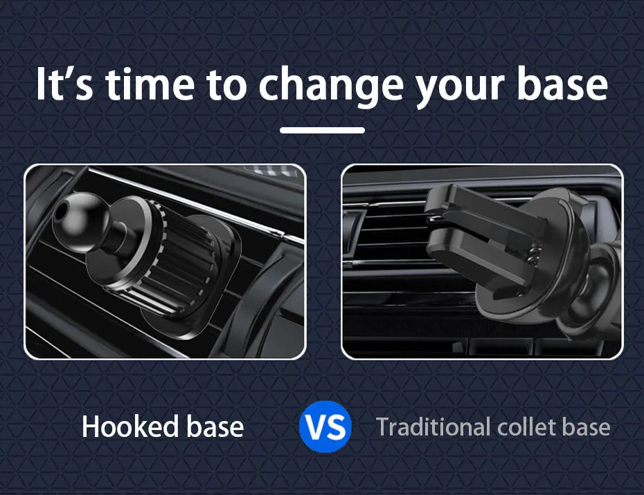 SEAMETAL Car Phone Holder Bracket Accessories Interior Air Outlet Vent Base Gadget Universal Auto Cellphone Support Accessories