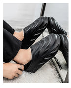 Slippers for Men Add Velvet Heel Covering Non-Slip Wear-resistant Waterproof Couple Women Home Shoes Shoes for Men Warm New