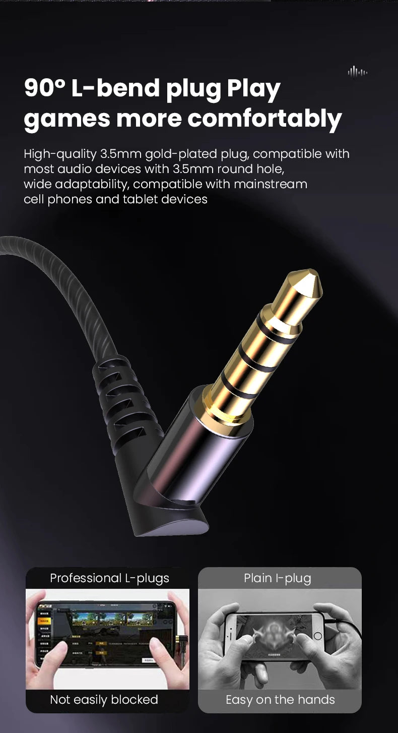 In-Ear Earbuds High Quality Headset 2 Color Optional Built-In Microphone In-Ear Wired Earphone for Phone Computer Headphone