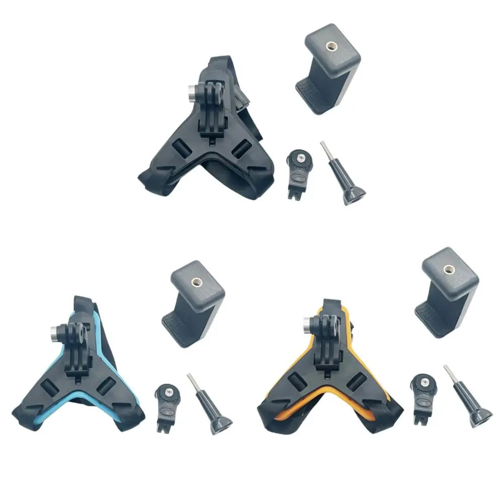 Helmet Holder Helmet Accessories Motorcycle Riding Mobile Phone Holder Sports Camera Chin Holder Phone Clip Accessory