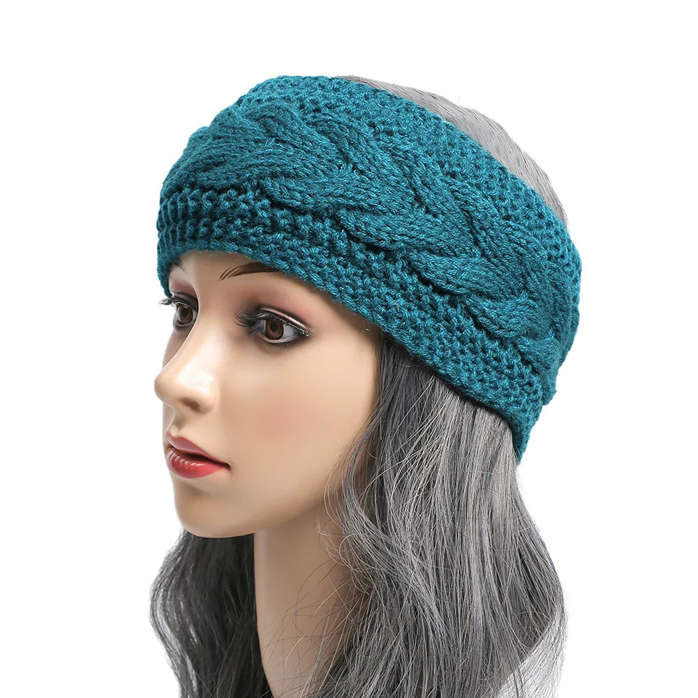 Winter Knitted Inner Layer with Velvet Windproof and Keepwarm Headband