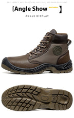Men's safety shoes are anti smashing, anti piercing, anti-static, anti slip, wear-resistant, and splash proof work shoes