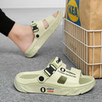 2025 New Men's Slippers Comfortable Soft Mens Beach Shoes Indoor Outdoor Clogs Massage Casual Shoes Non Slip Men Sandals Zapatos