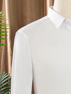 Mens Shirts Long Sleeve Dress Shirts For Slim Fit Camisa Social Business Blouse White Shirt Formal wedding suit groomsman shirt