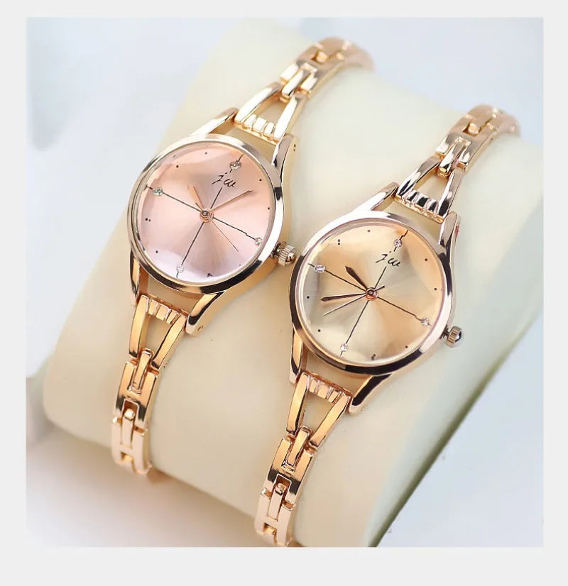 Women's Watches Elegant Woman Watch Quartz Gifts for Women Luxury Fashion Stainless Steel Alloy Women's Wristwatch Accessories