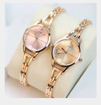 Women's Watches Elegant Woman Watch Quartz Gifts for Women Luxury Fashion Stainless Steel Alloy Women's Wristwatch Accessories
