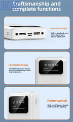 New Style BCAK power bank 20000mAh self-contained cable fast charging mini mobile phone gift mobile power supply