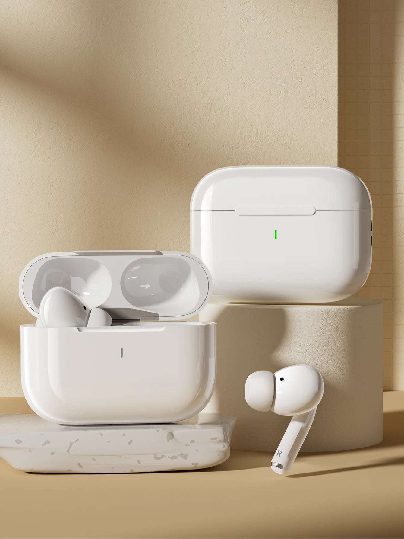 Wireless Headphones - for sports. Stereo sound, high-fidelity stereo music and microphone. Low-latency headphones.