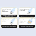 Magnetic Power Bank with Bracket 50000 MAh Large Capacity Built-in PD20W Two-way Fast Charging External Battery for iPhone