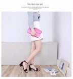 Heeled Sandals Women 2024 Elegant Woman Shoes with Low Heels Luxury Designer Block Heel Sexy Best Selling Products