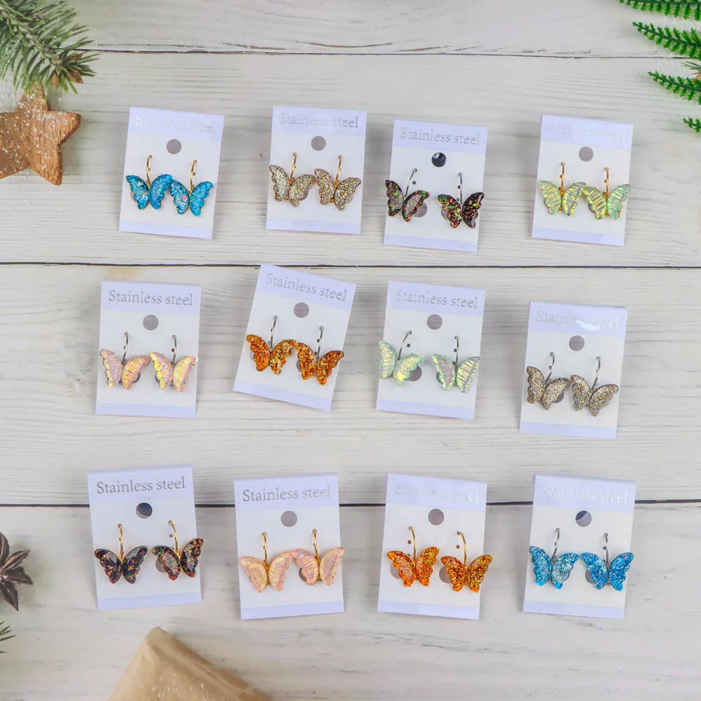 10Pairs/Lot Fashionable Women's Stainless Steel Earrings, Daily Jewelry Accessories Gifted To Friends, Randomly Shipped