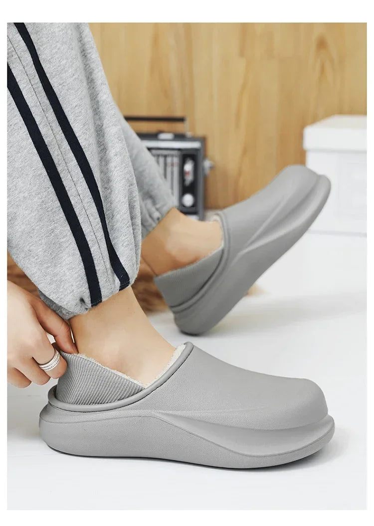 2025 New Men's Slippers - Warm, Thick Soles, Anti-Slip Design, Extra Soft and Comfortable, Wear-resistant Indoor Shoes