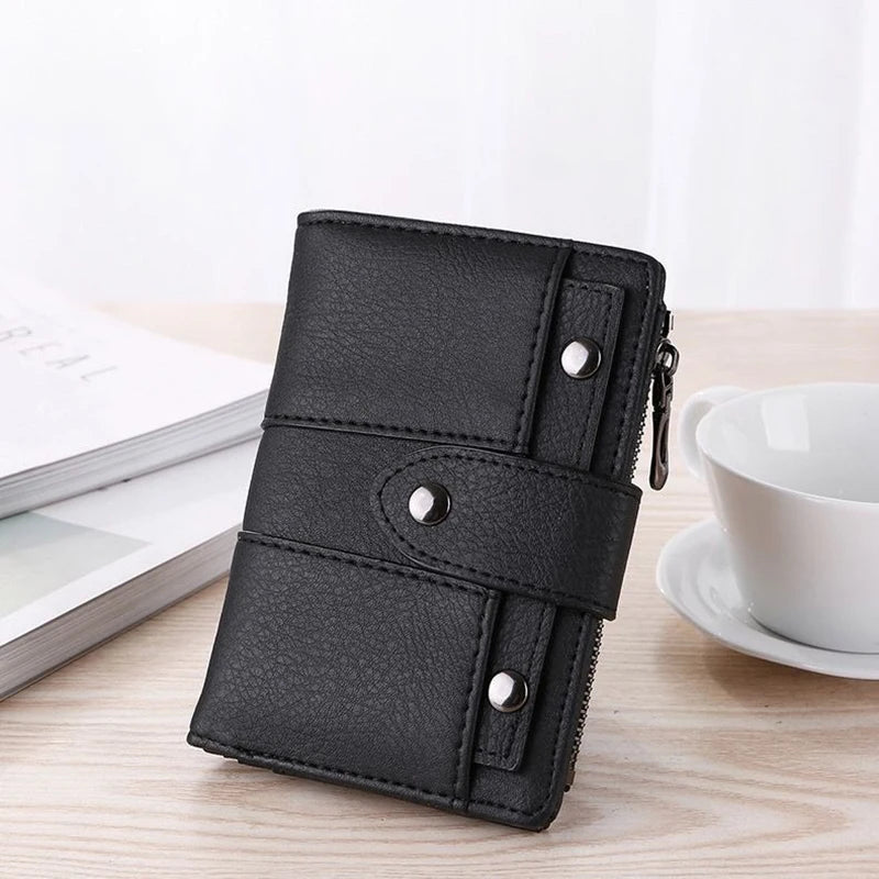 Women's Wallets Luxury Designer Card Holder Purses for Women Short Money Bags with Zip Coin Pocket Ladies Gift