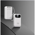 120W Power Bank Super Fast Charging 20000mAH Large Capacity 4 Cables Portable 22.5W Mobile Source Battery Mini