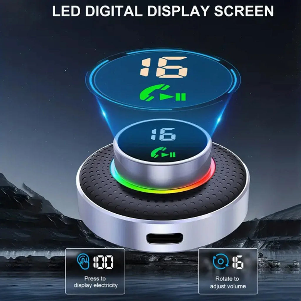 Handsfree Calling Car Kit Bluetooth Wireless Receiver 3.5mm Aux Wireless Music Receiver Support Connecting 2 Devices Car Adapter