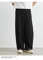 Men's American Fashion Casual Pants 2025 Summer New Style Solid Color Loose Drag Sweatpants Sports Straight Trousers Men's Wear