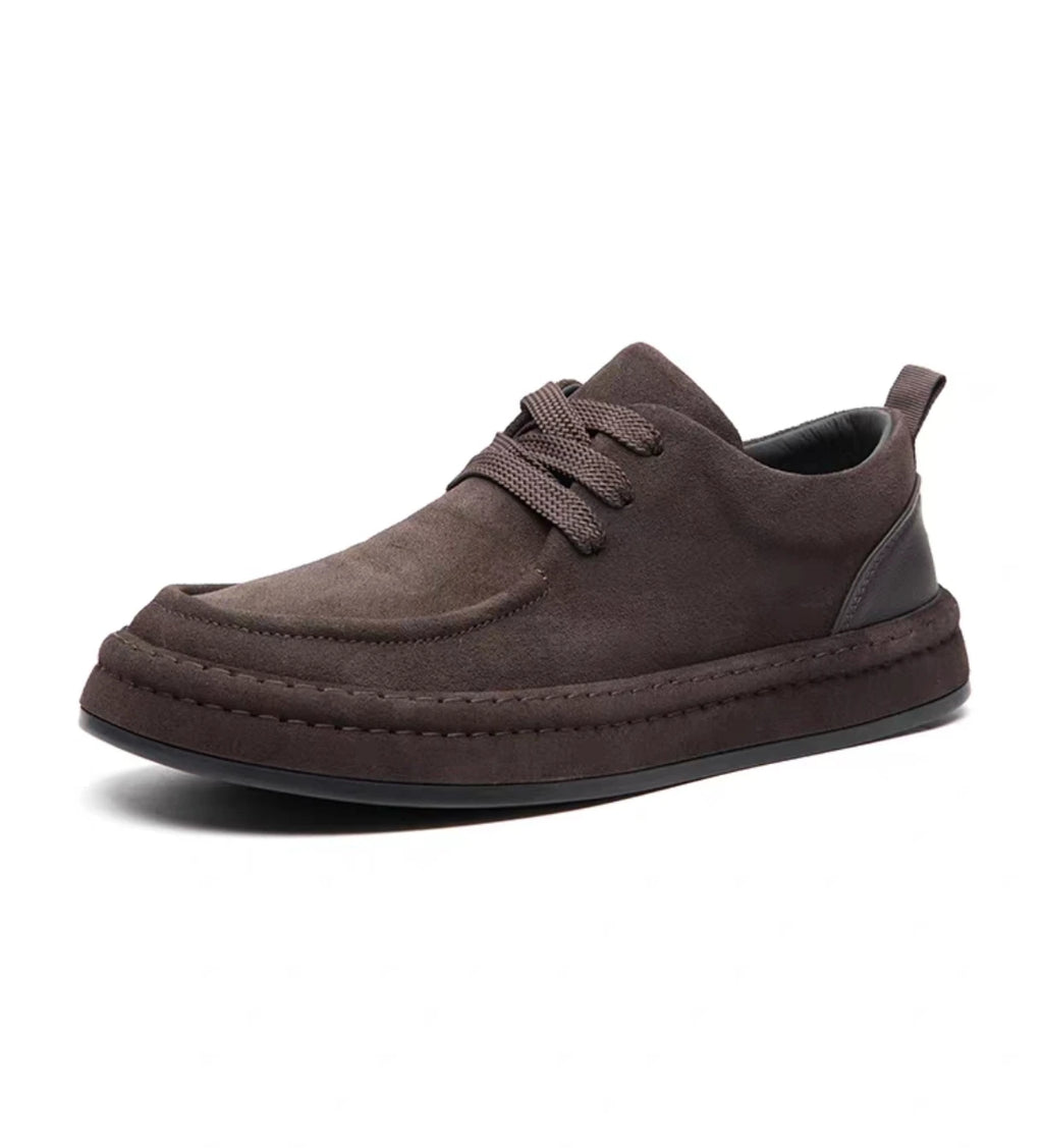 Men's Shoes Are Fashionable Brown Casual Shoes Made of Durable Suede Material Comfortable Walking Shoes Suitable for Daily Wear